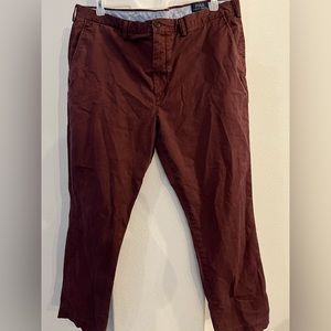 Polo by Ralph Lauren Mens maroon chinos size 42x32